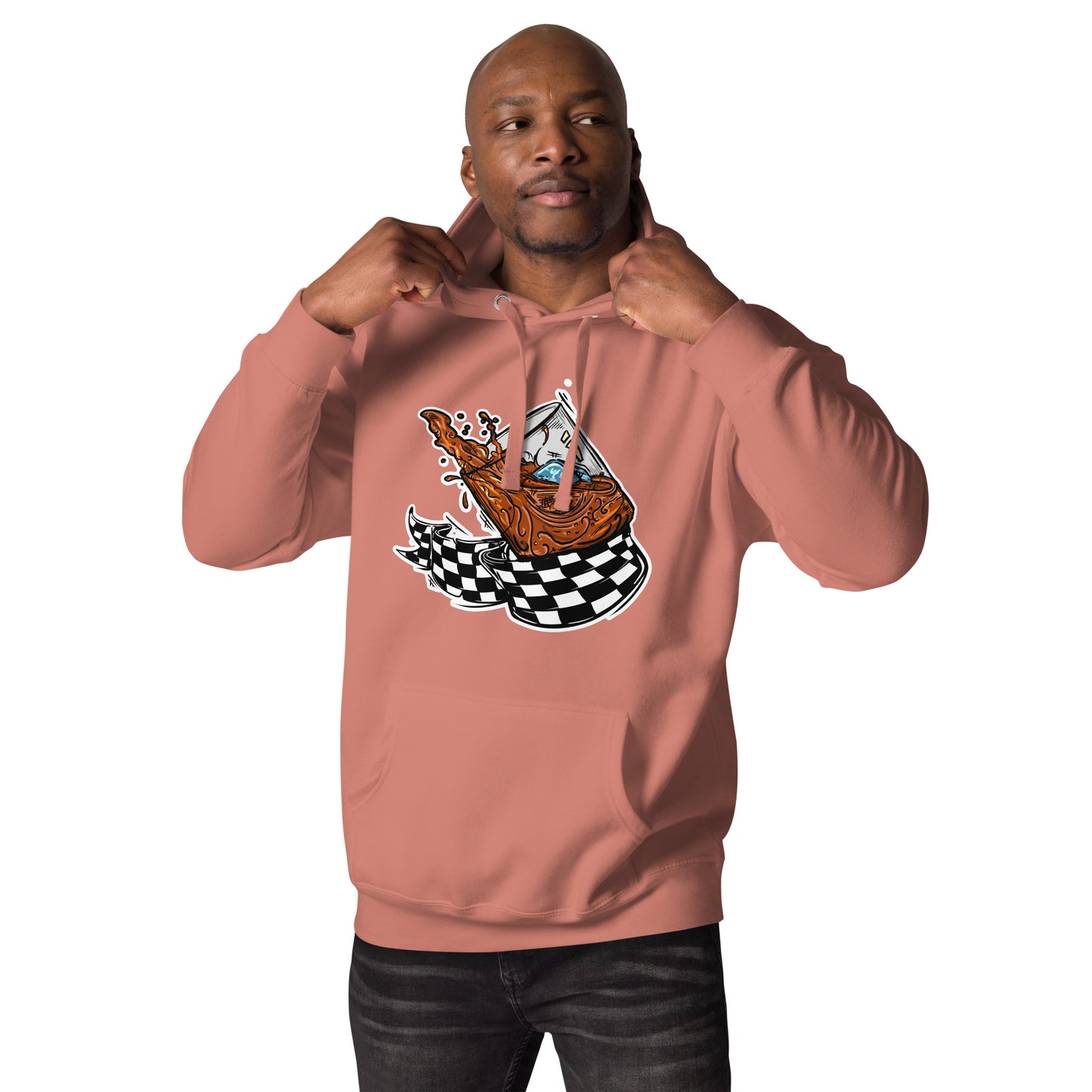 Racing Whiskey Glass - Unisex Hoodie